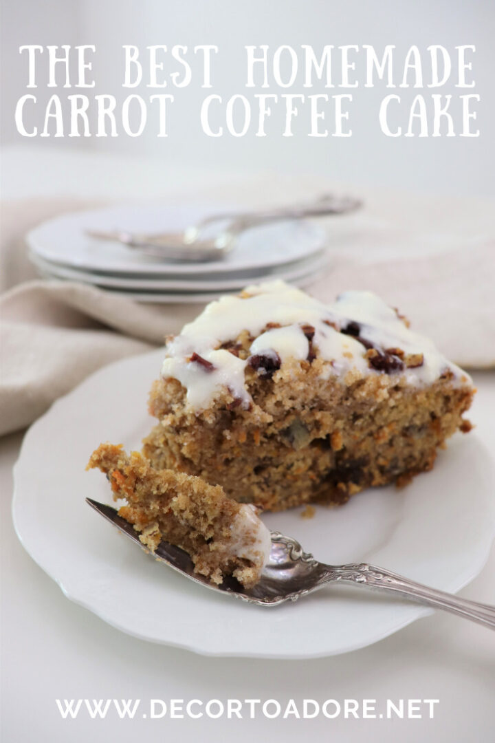 The Best Homemade Carrot Coffee Cake