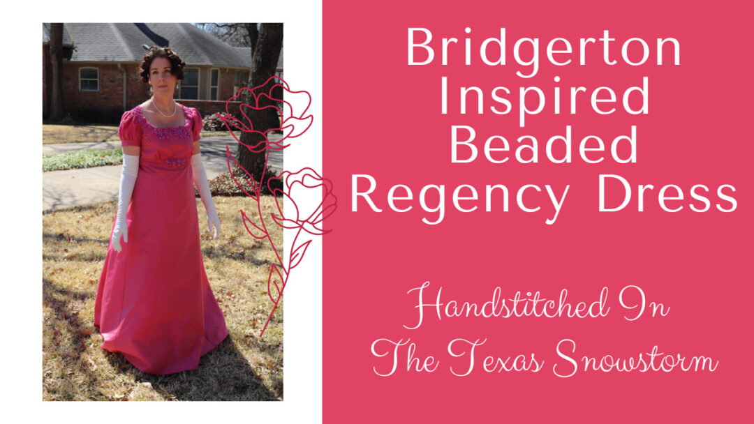 Bridgerton Inspired Beaded Regency Gown