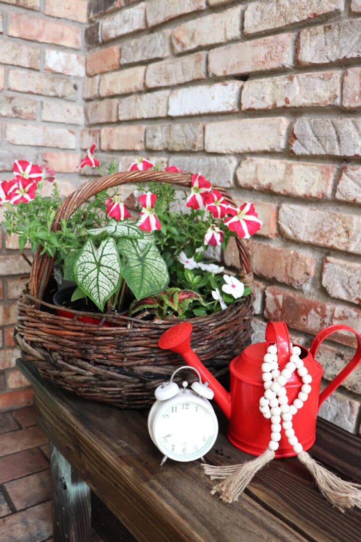 A Red and White Summer Porch