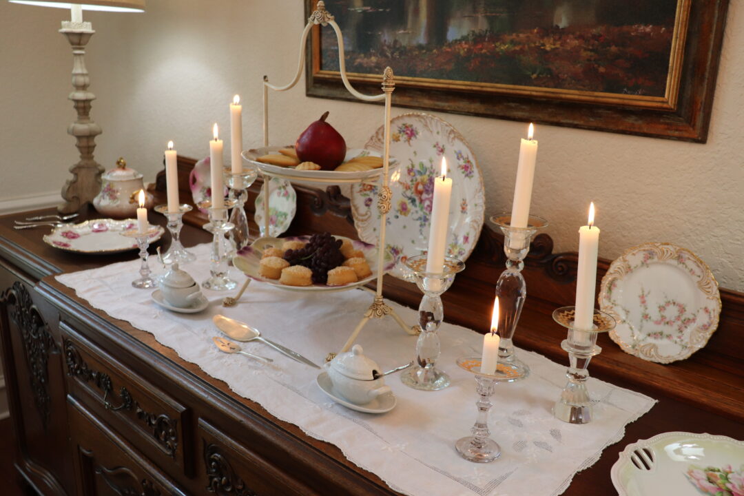 1840s table setting