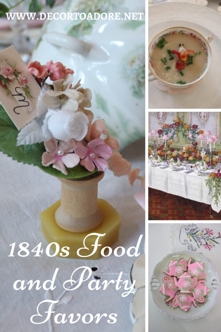 1840s Food and Party Favors