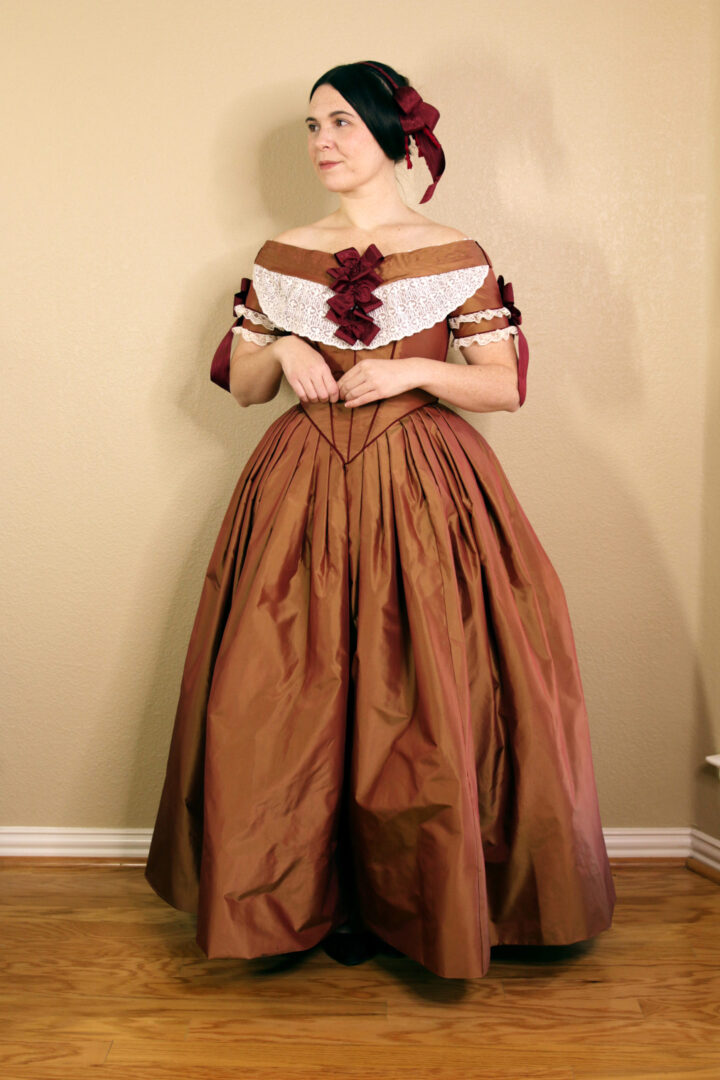 1840s ball gown