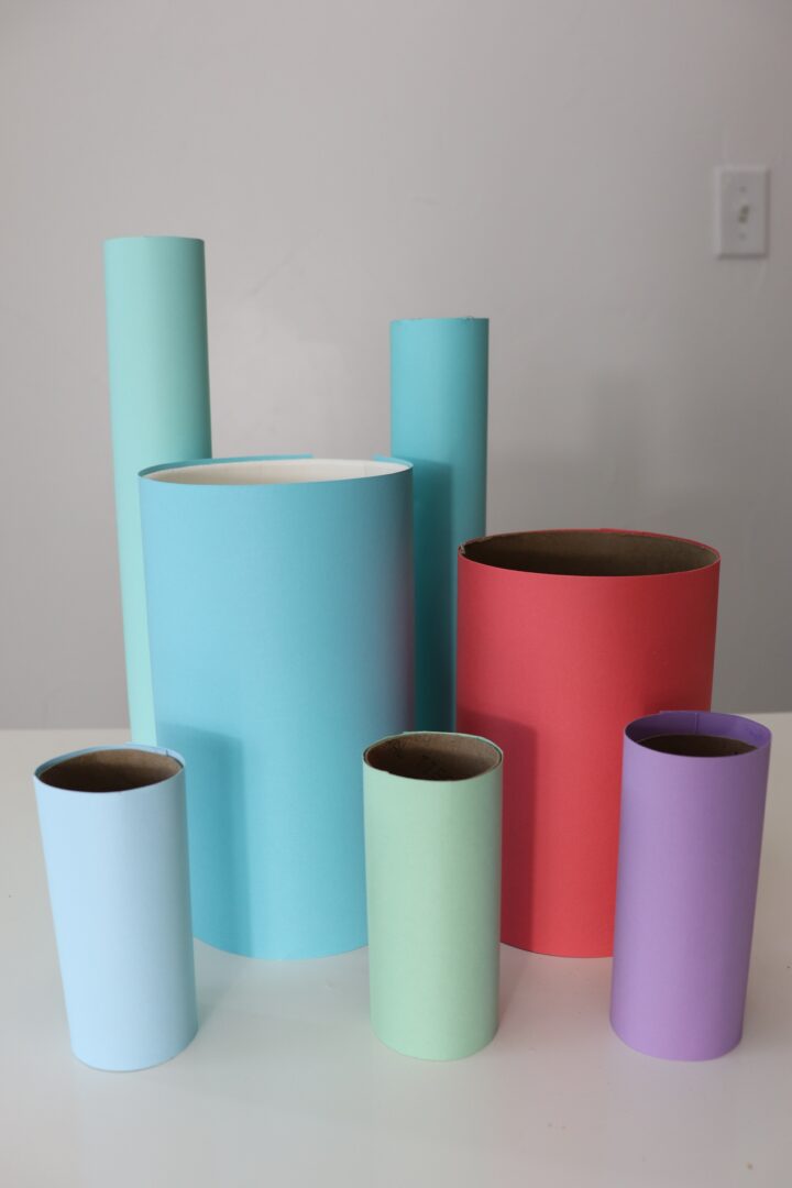 Covered paper tubes