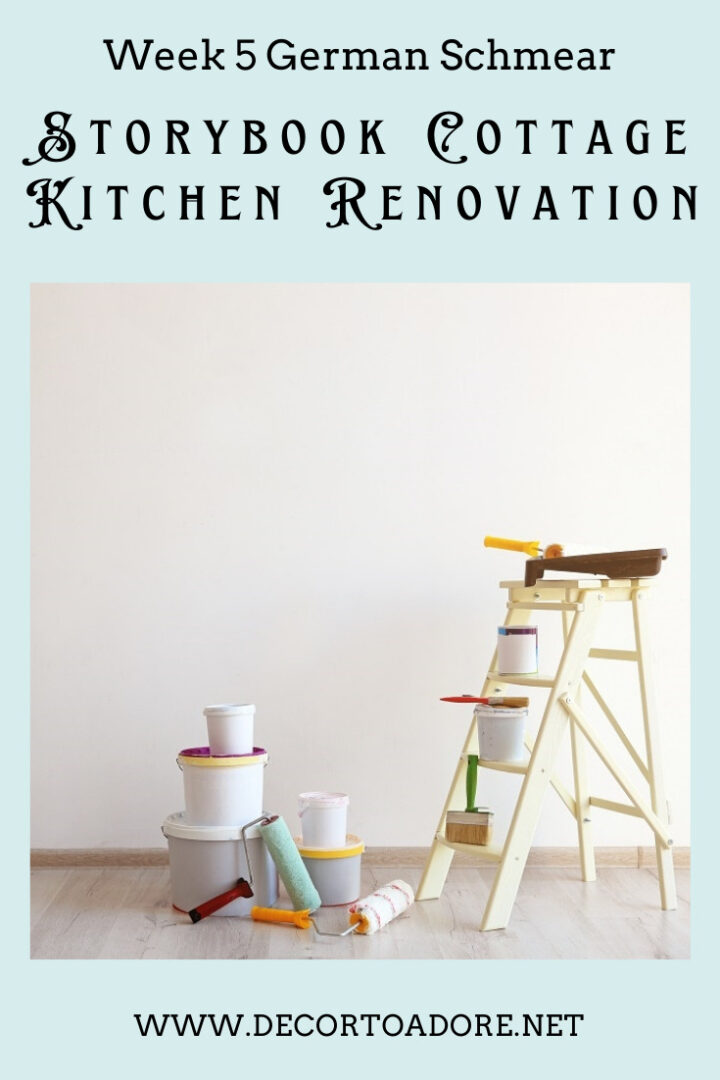 Kitchen Renovation Week 5 German Schmear