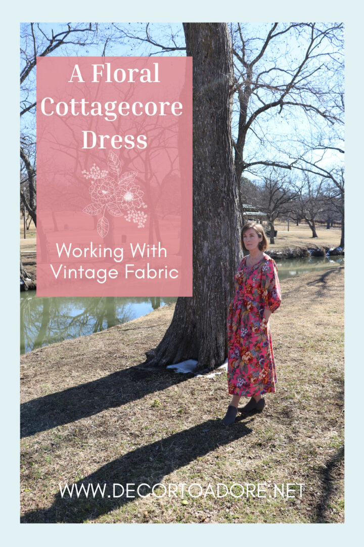 Cottagecore Dress Created With Vintage Fabric