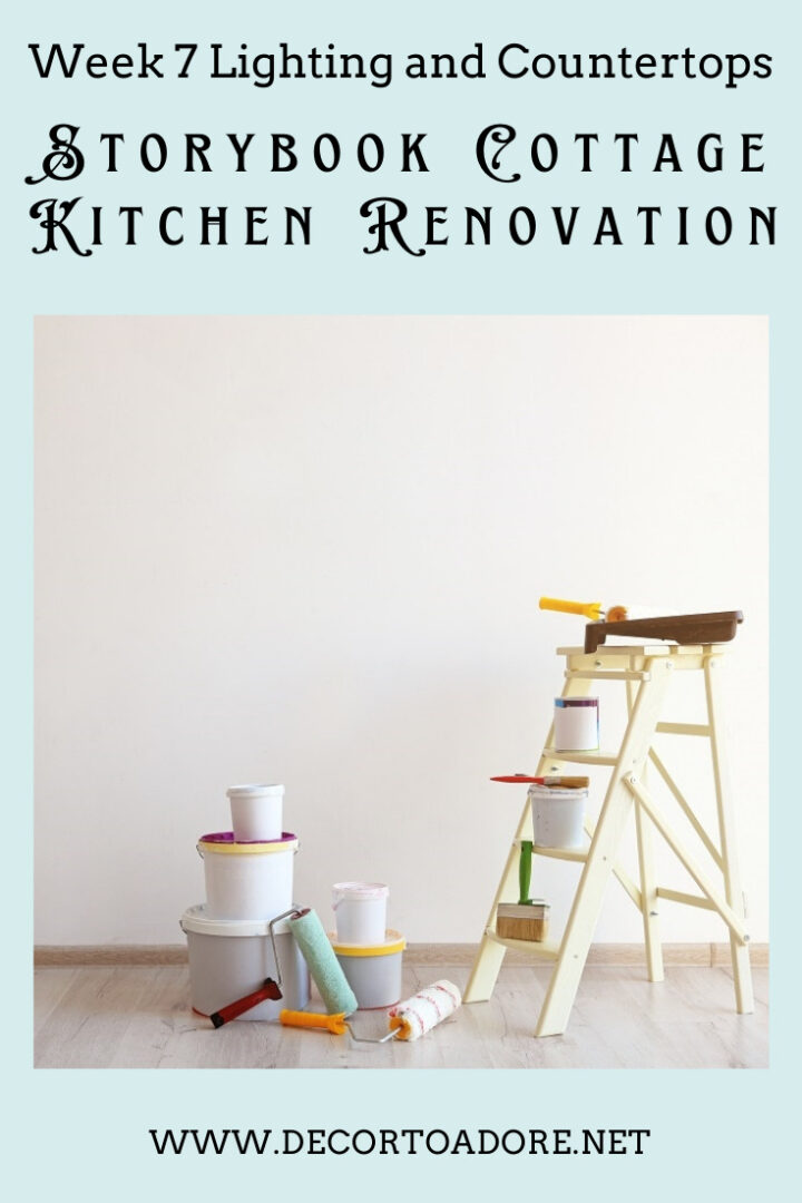 Kitchen Renovation Week 7 Lighting and Countertops