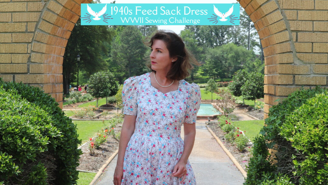 1940s Feed Sack Dress Tyler Rose Garden