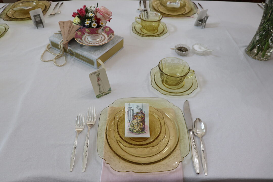 A Jane Austen Inspired Garden Party table decor