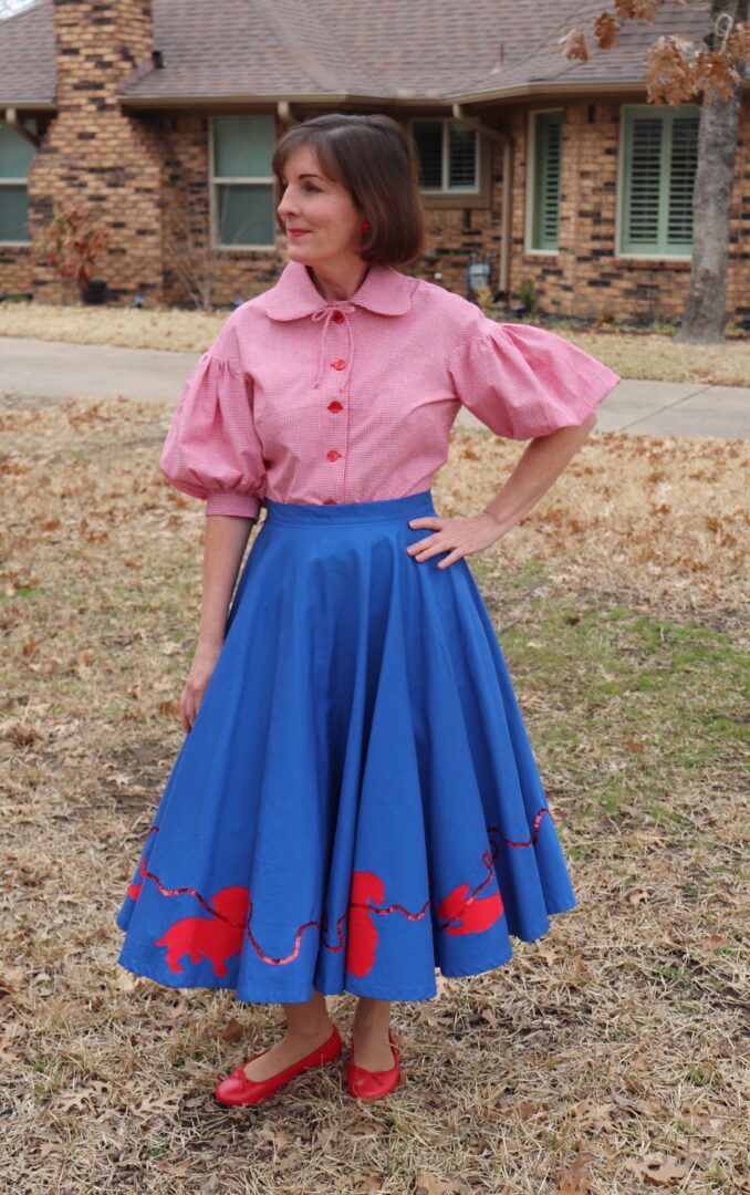 Fabulous 50s Blouse With Balloon Sleeves