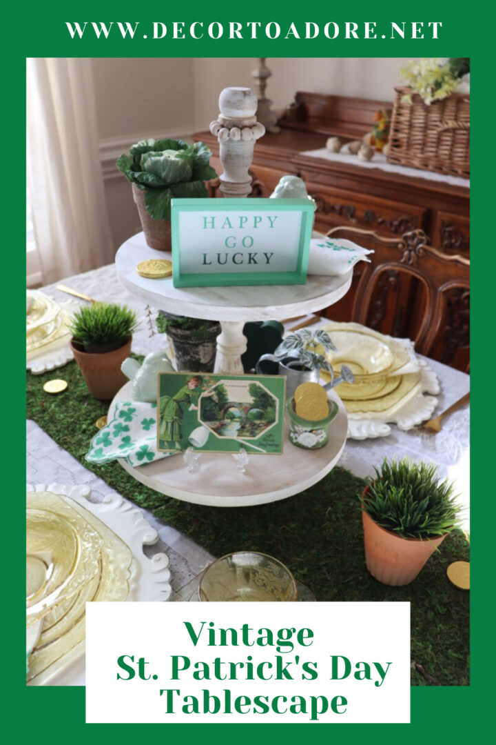 Vintage St. Patrick's Day Tablescape
