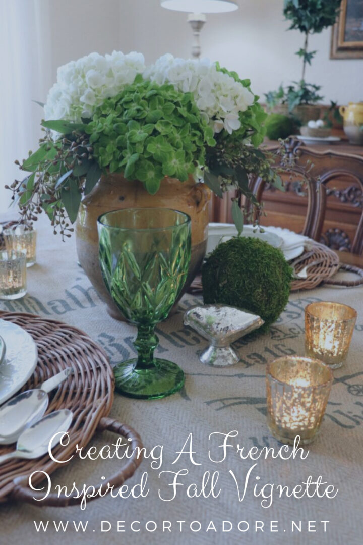 Creating A French Inspired Fall Vignette