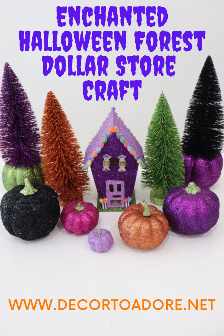 Enchanted Halloween Forest Dollar Store Craft