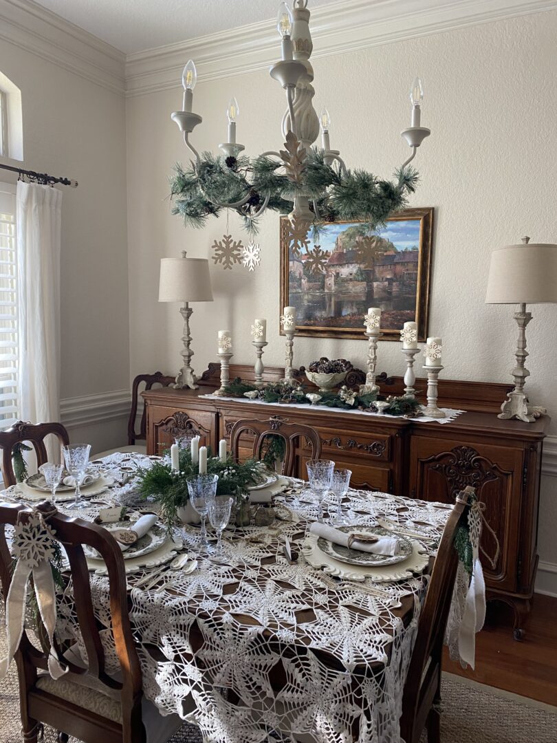 Table setting inspired by The Long Winter