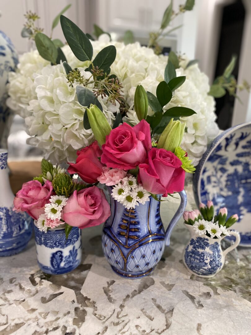 Pink, Blue and White Valentine Delight