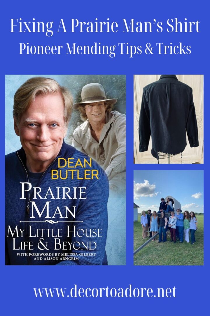 Fixing A Prairie Man's Shirt