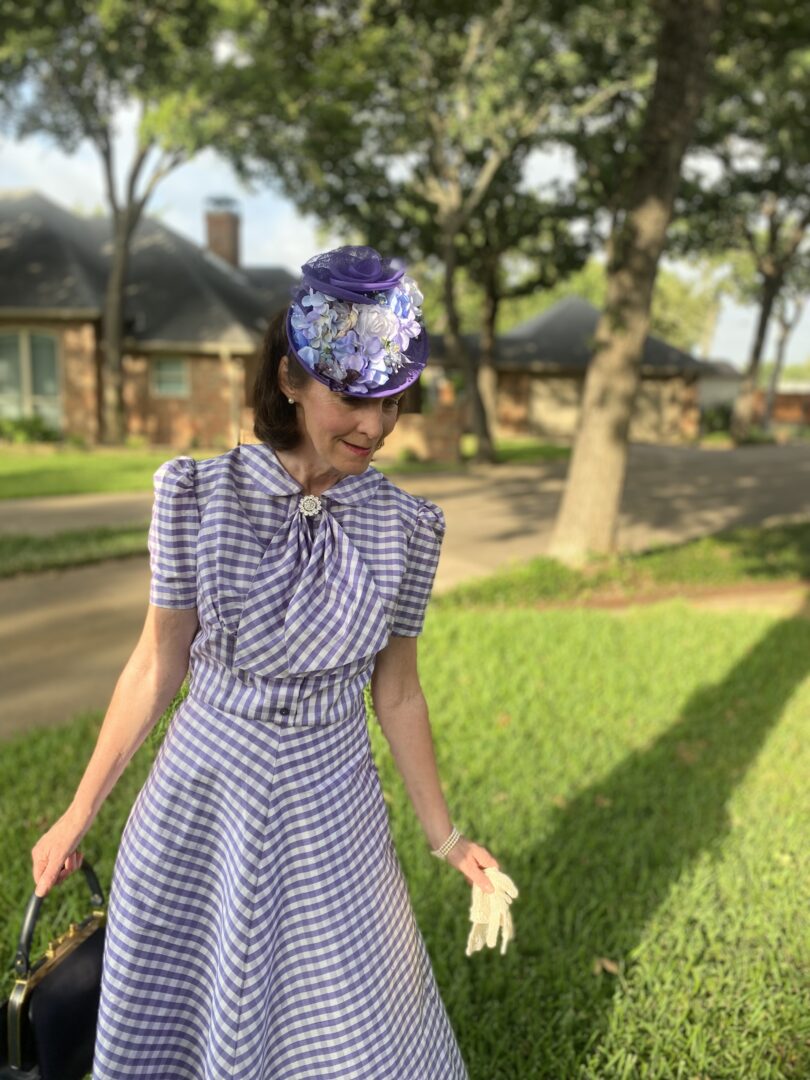 Purple 1930s dress