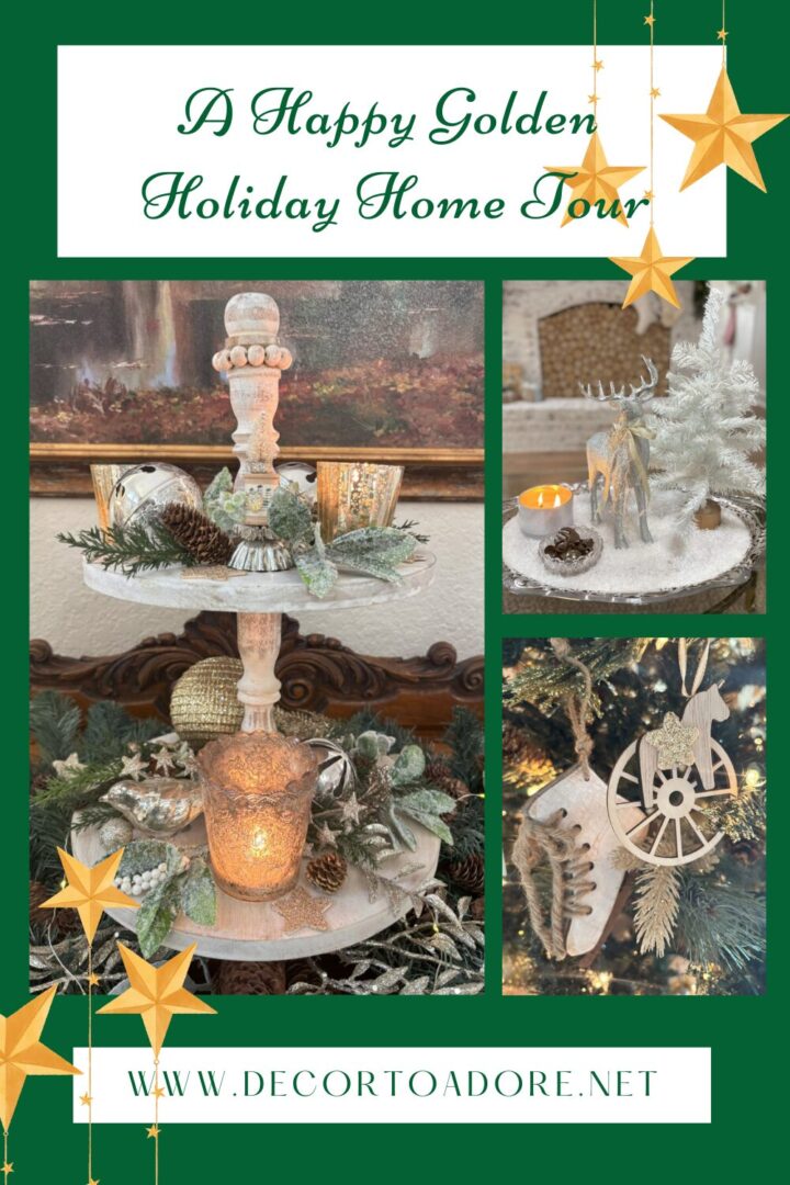 A Happy Golden Holiday Home Tour