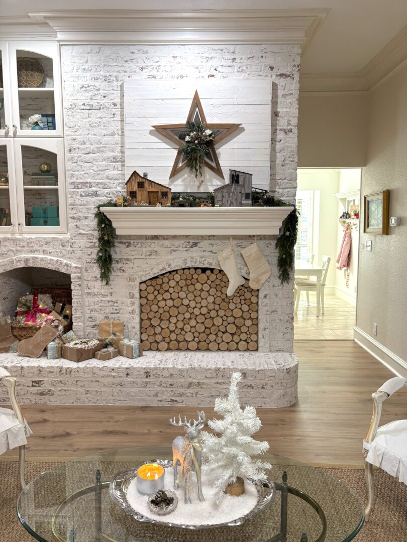 Holiday living room decor