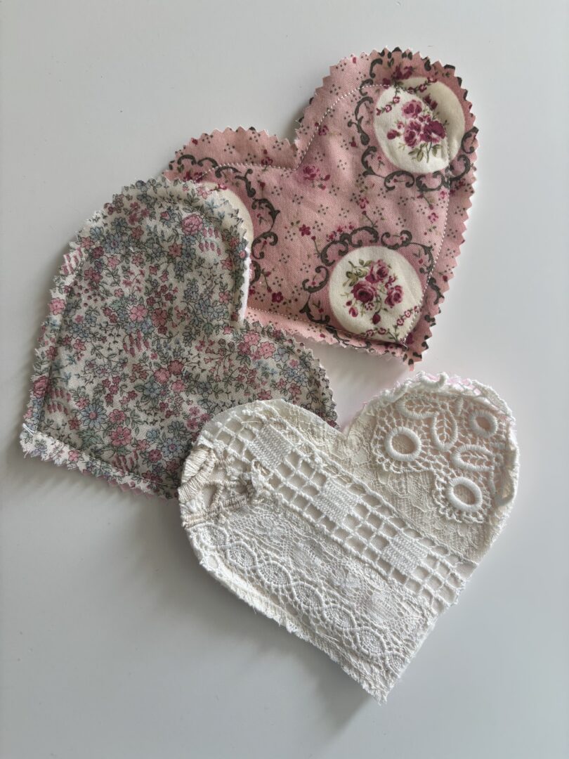 quilted hearts