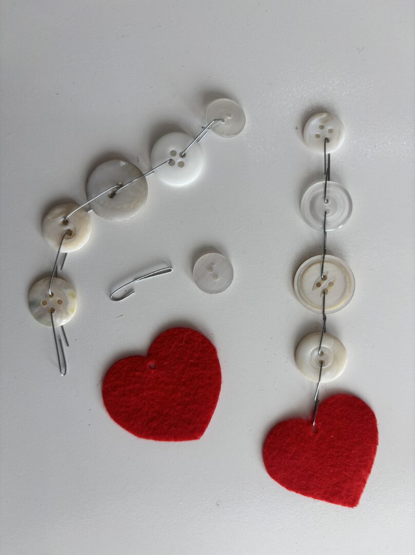 Buttons and hearts