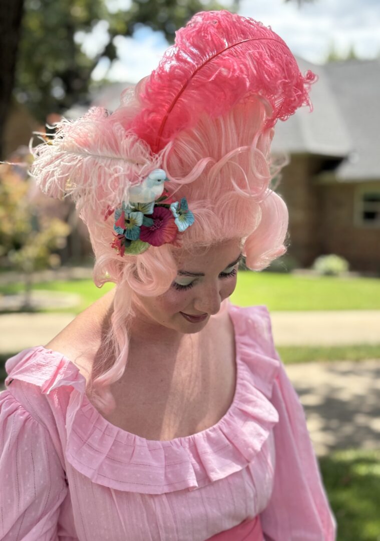 Pink Rococo wig