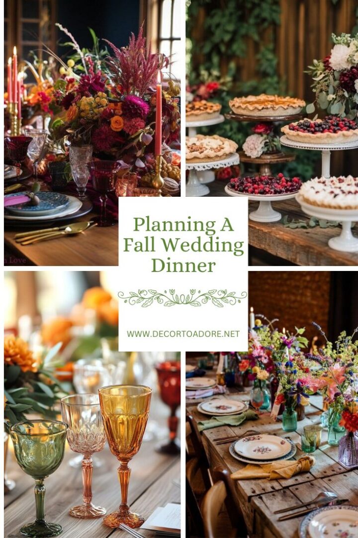 Planning a fall wedding dinner