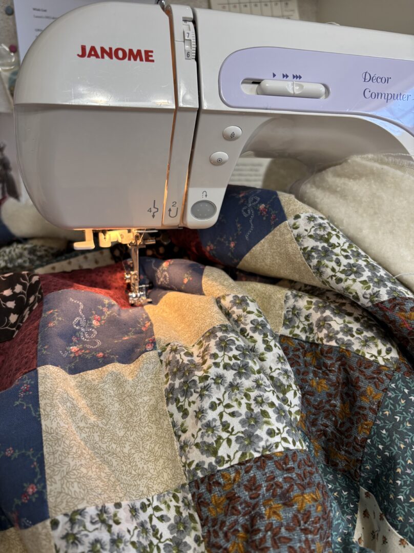 Sewing A quilt