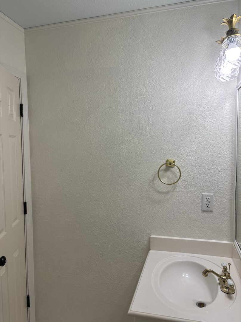The bathroom before