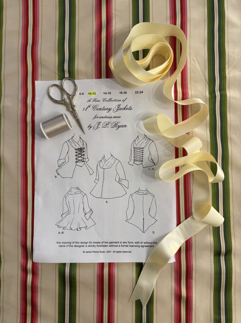 J P Ryan 18th Century Jacket Pattern