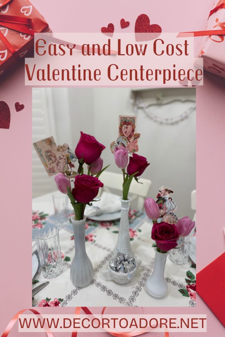 Easy Low Cost Valentine Centerpiece