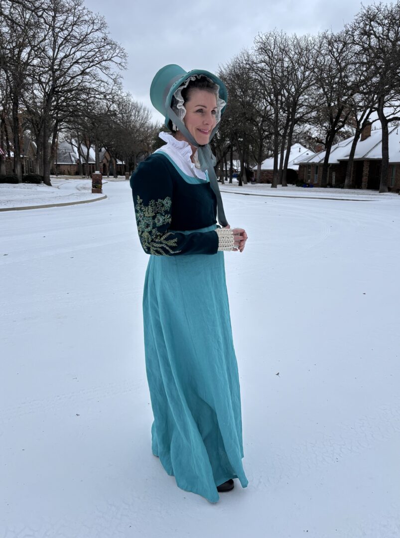 A Peacock Colored Regency Spencer