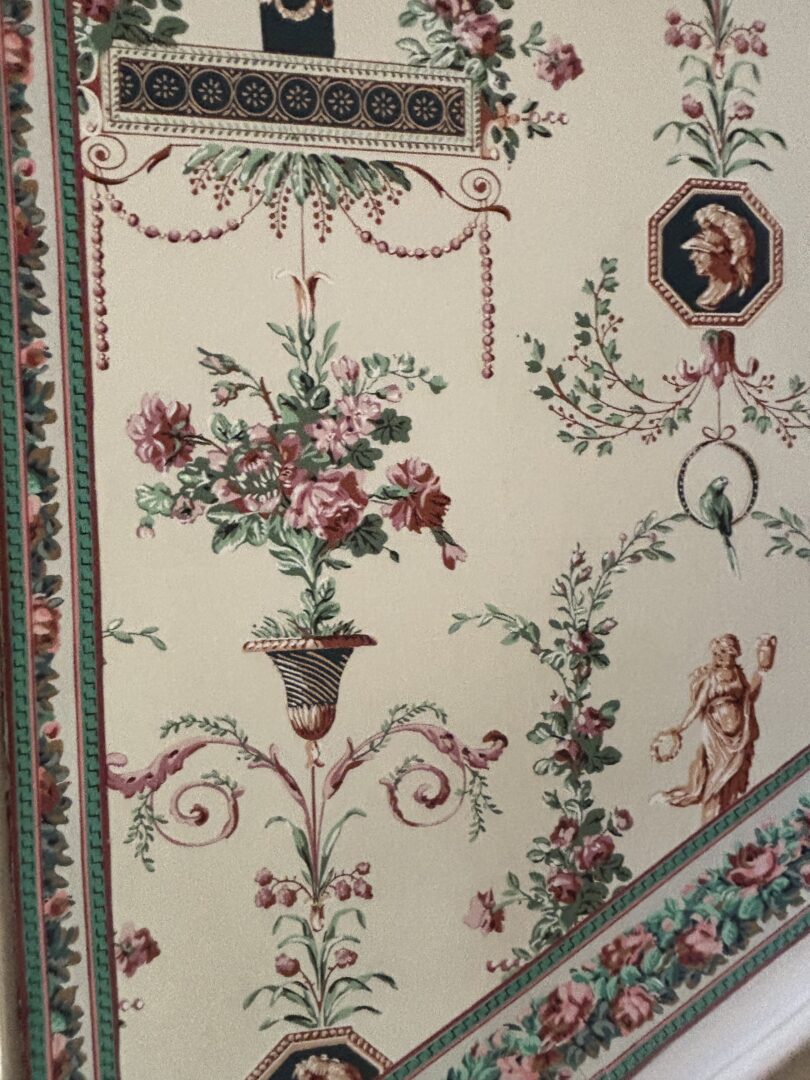 French neoclassical wallpaper