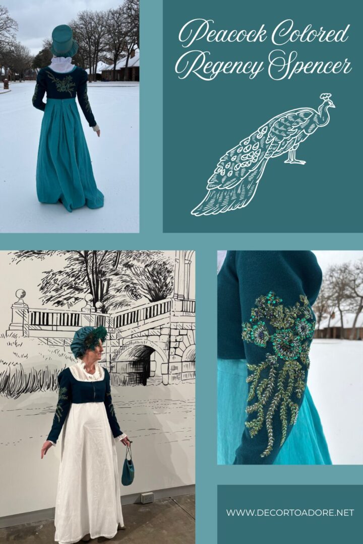 Peacock Colored Spencer