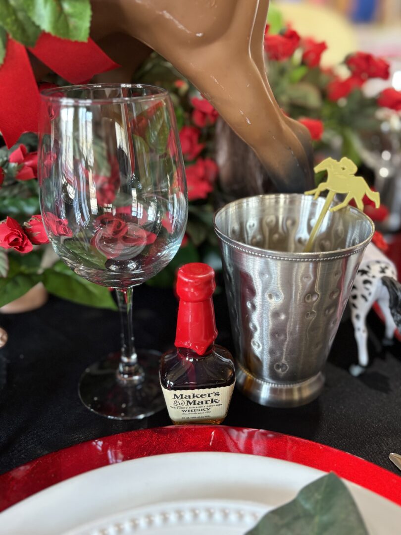 Juleps and Jockeys Tablescape