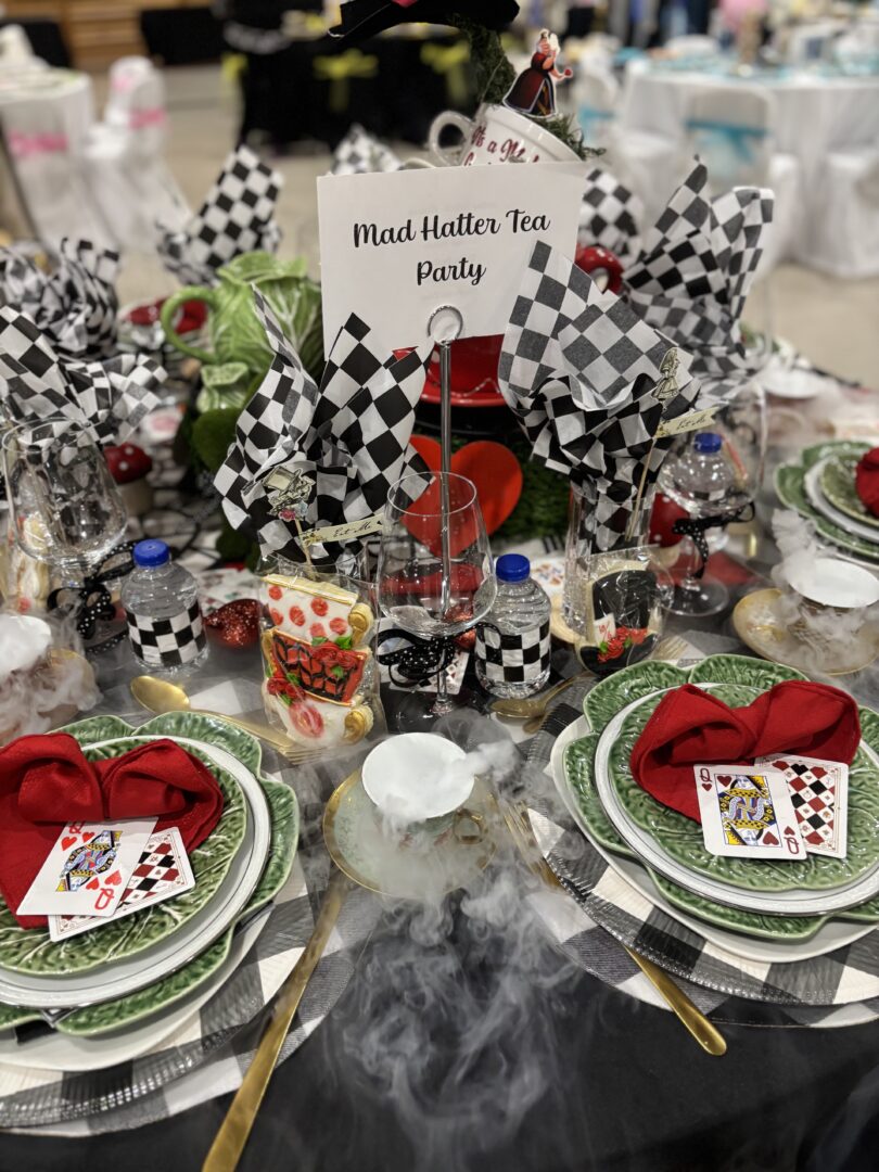 Mad Hatter Tablescape
