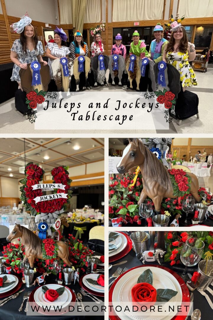Juleps and Jockeys Tablescape