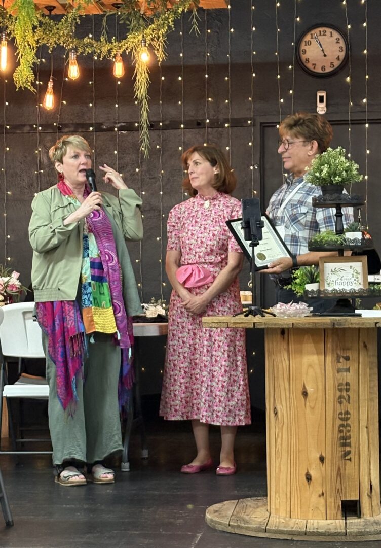 Alison Arngrim Honorary Inductee at the Society of the Ingalls Family inaugural meeting. 