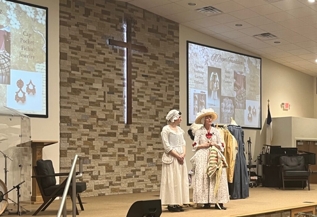 Laura and Megan What Martha Washington Might Have Worn