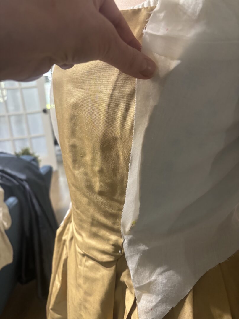 Mock up of the bodice