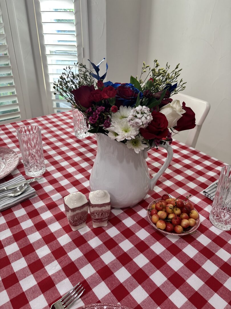 A patriotic table