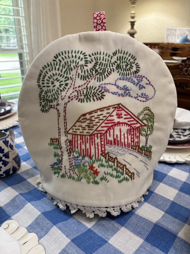 A Little House on the Prairie teapot cozy A Little House on the Prairie teapot cozy