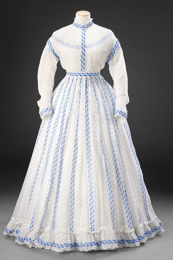 Late 1860s sheer dress