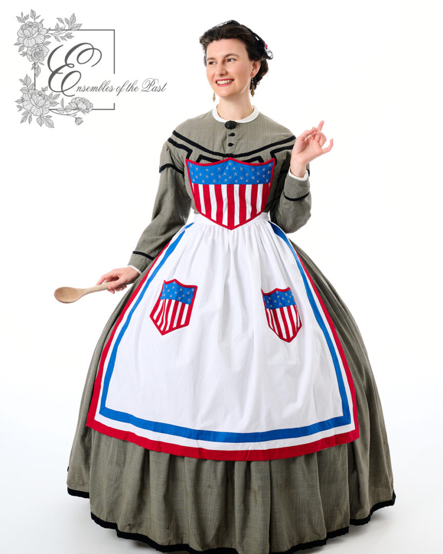 1860s Patriotic Apron Ensembles of the Past