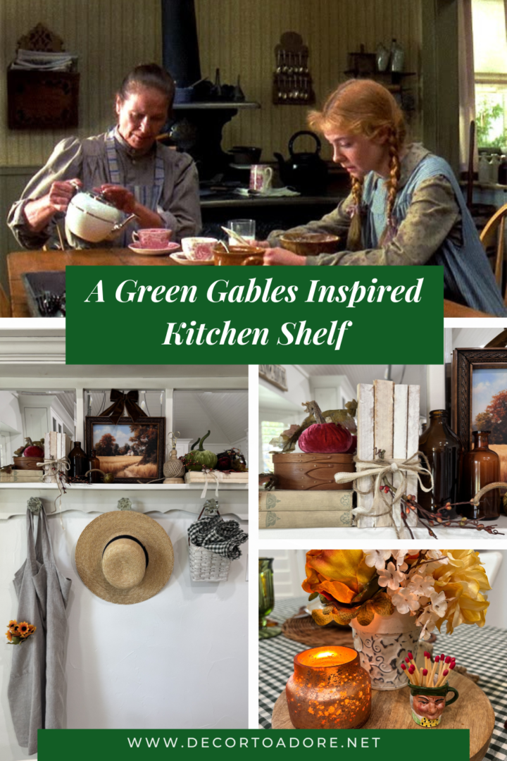 A Green Gables Inspired Kitchen Shelf
