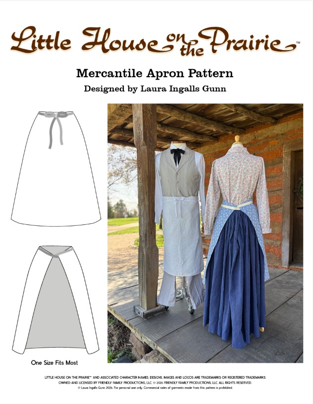 Mercantile Apron Little House on the Prairie® Learn To Sew Series Pattern One Mercantile Apron Little House on the Prairie® Learn To Sew Series Pattern One