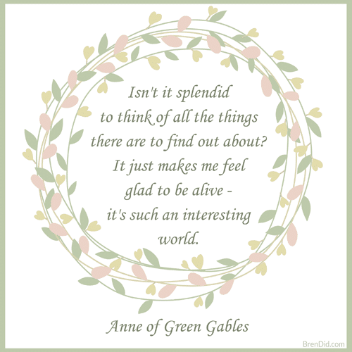 Anne of Green Gables Quote