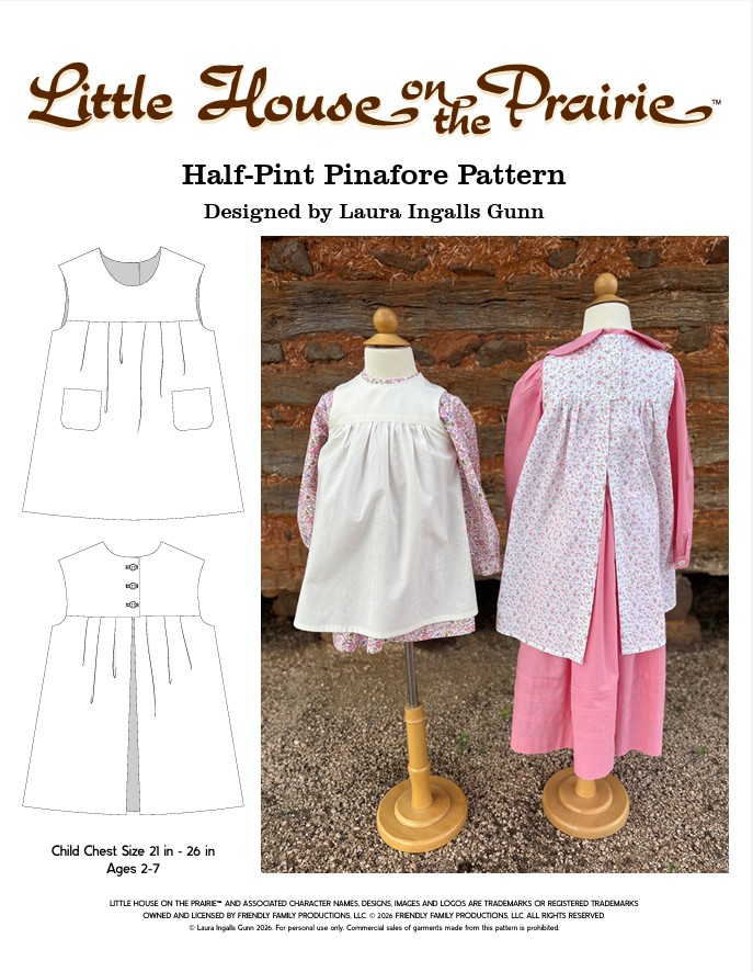 Half-Pint Pinafore Little House on the Prairie® Learn To Sew Series PDF Pattern Three Half-Pint Pinafore Little House on the Prairie® Learn To Sew Series PDF Pattern Three