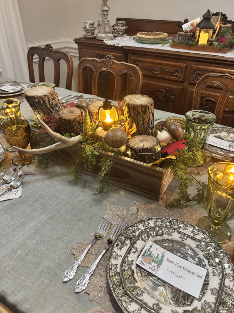 Woodland Tablescape For A Sweet Guy