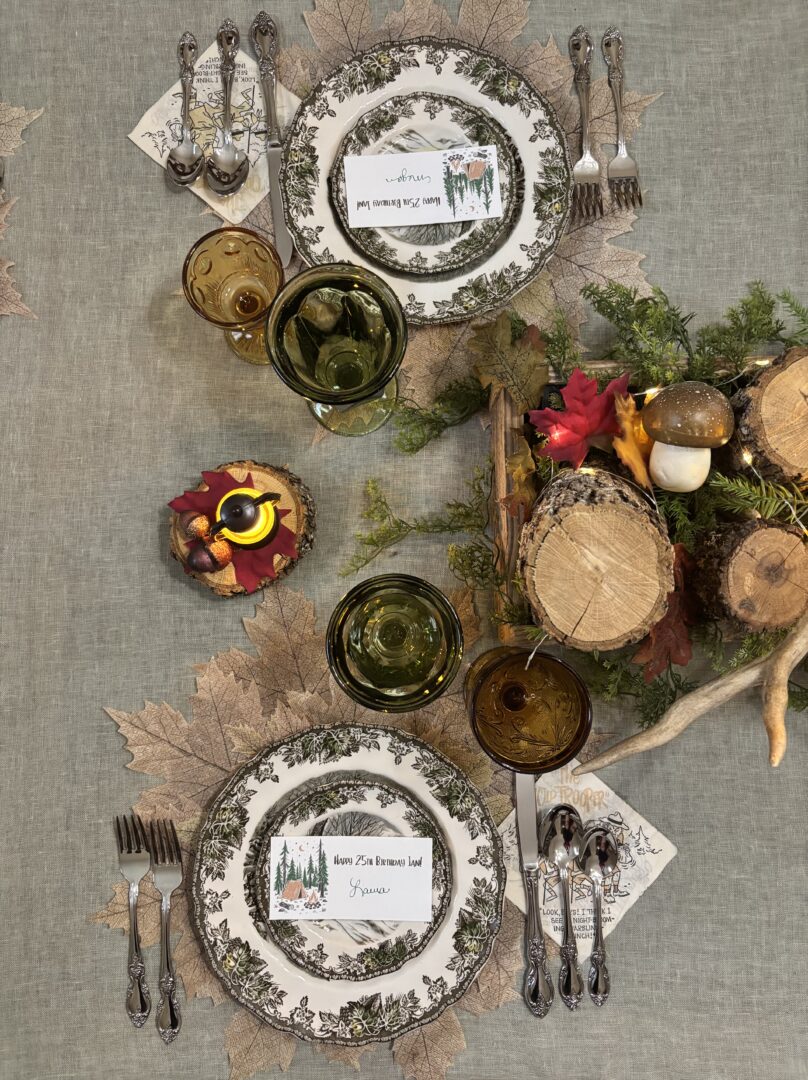 Woodland Tablescape For A Sweet Guy