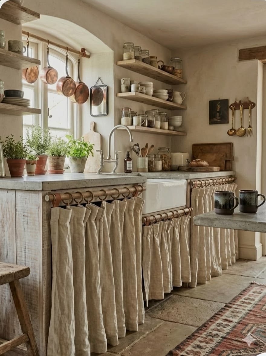 Kitchen sink skirt